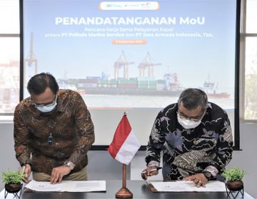 IPCM Tandatangani MoU Penyediaan dan Pelayanan Kapal Dengan Pelindo Marine Service