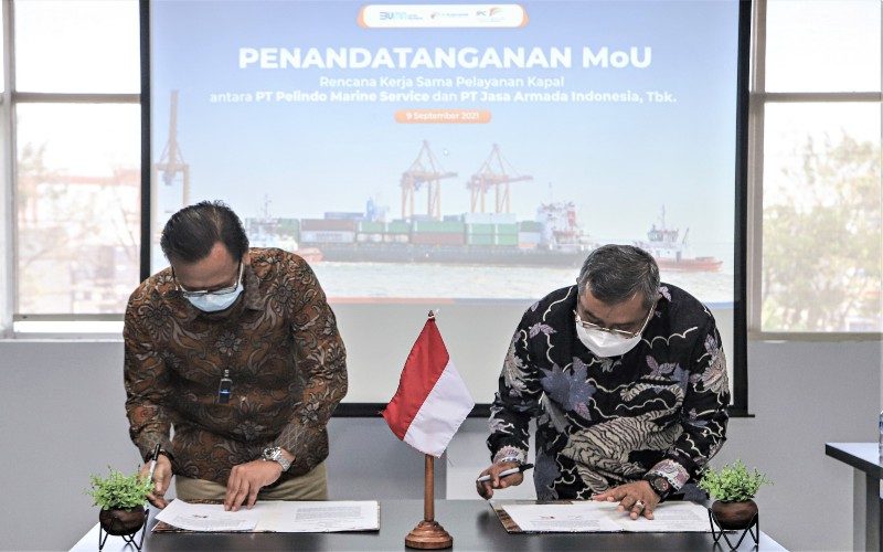 IPCM Tandatangani MoU Penyediaan dan Pelayanan Kapal Dengan Pelindo Marine Service